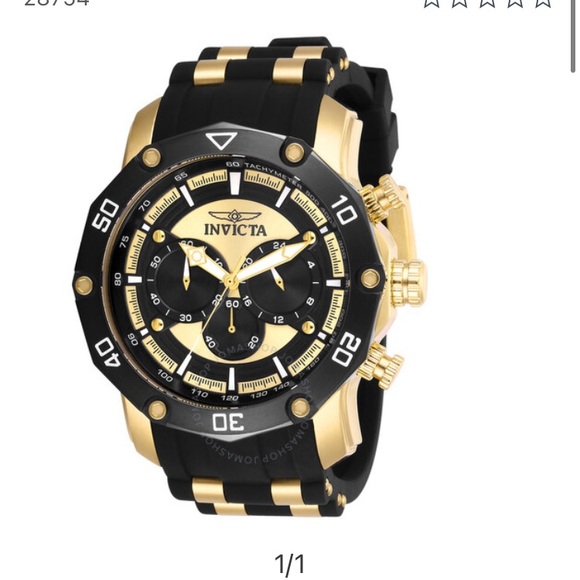 invicta pro diver quarts black and gold watch